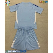 Maglie da calcio Spagna Portiere Prima Maglia Bambino Europei 2024 Manica Corta (+ Pantaloni corti)